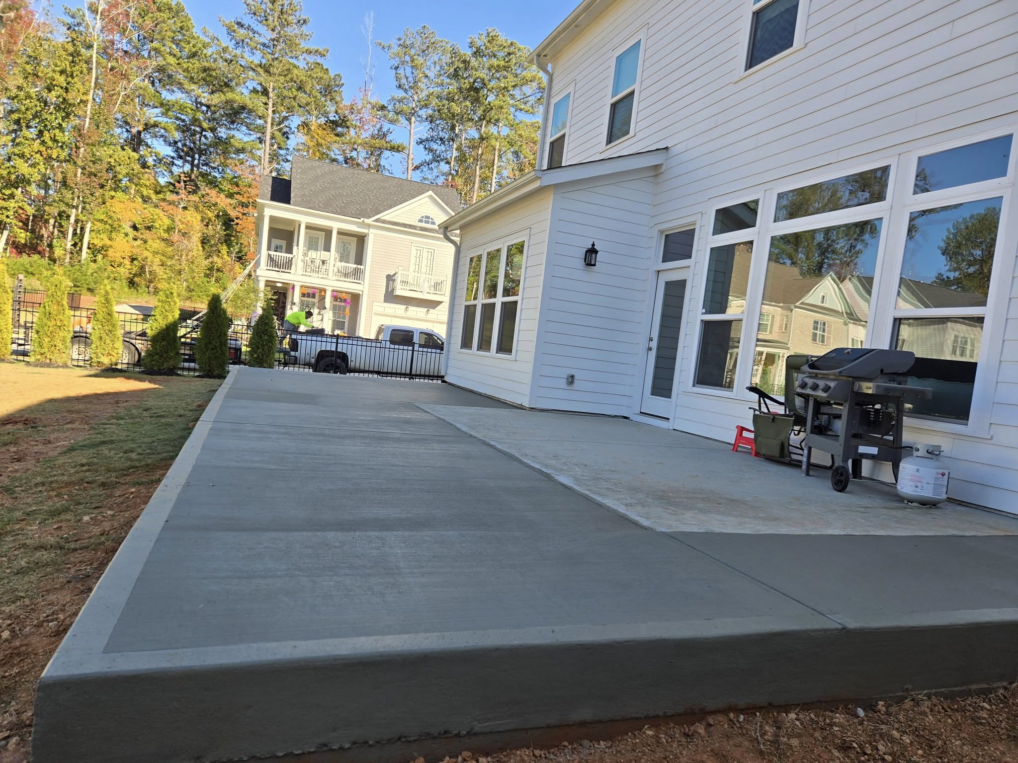Concrete Patio shown, to model the beautiful work Rodriguez Innovation Concrete does.