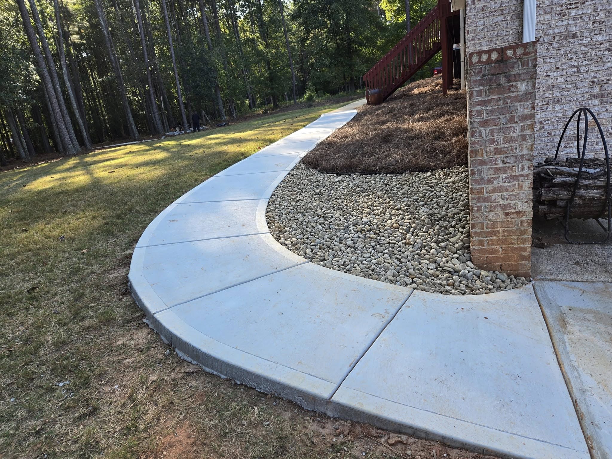 Concrete Sidewalk shown, to model the beautiful work Rodriguez Innovation Concrete does.